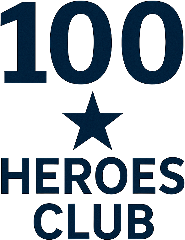100 Heroes Club Logo Transparent